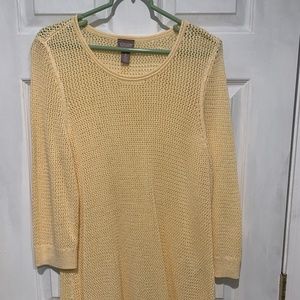 Open Weave Sweater - Butter